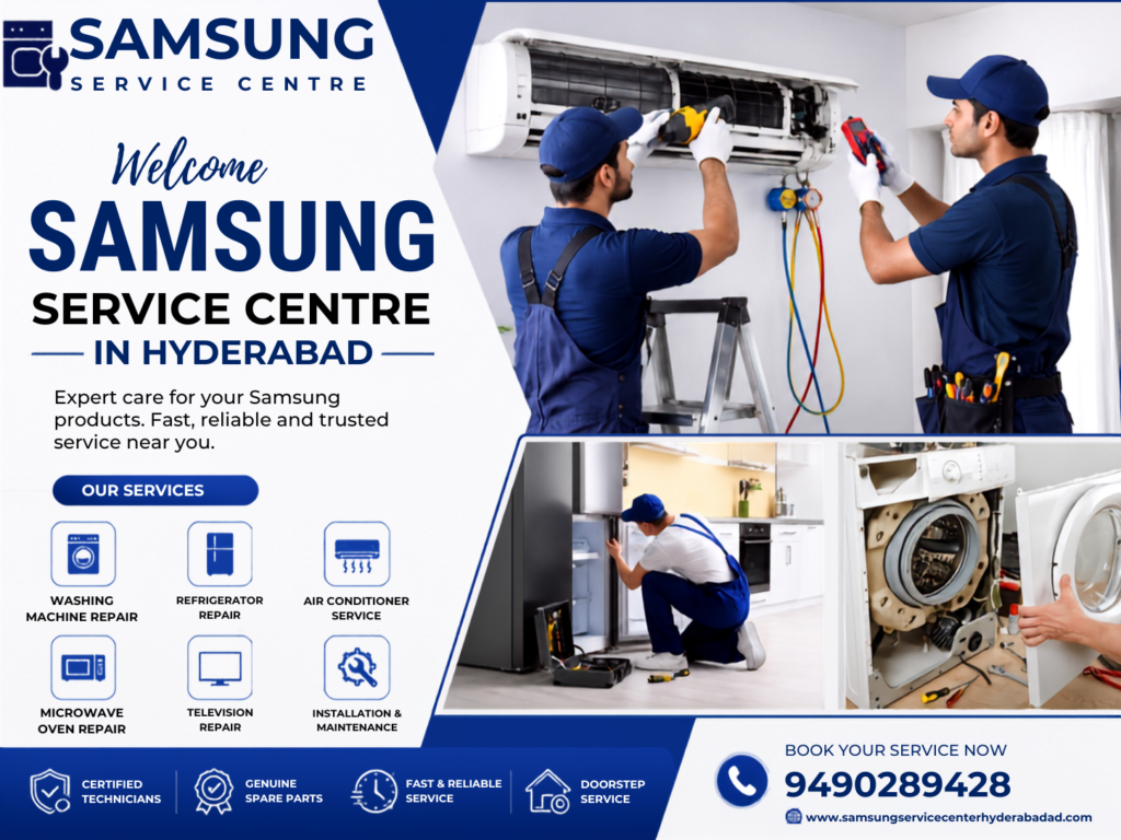 Samsung Service Center Near Me for washing machine, refrigerator, AC, and microwave repairs.